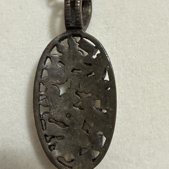 Rare HTD Lia Sophia AB Crystal Necklace.  Antique Bronze Tone.  16-19”. - Picture 6 of 6